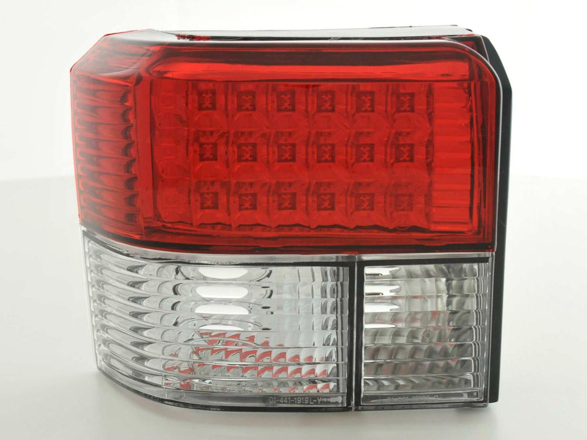 LED Rückleuchten Set VW Bus T4 Typ 70... 91-04 rot/weiß LED Rückleuchten Set VW Bus T4 Typ 70... 91-04 rot/weiß